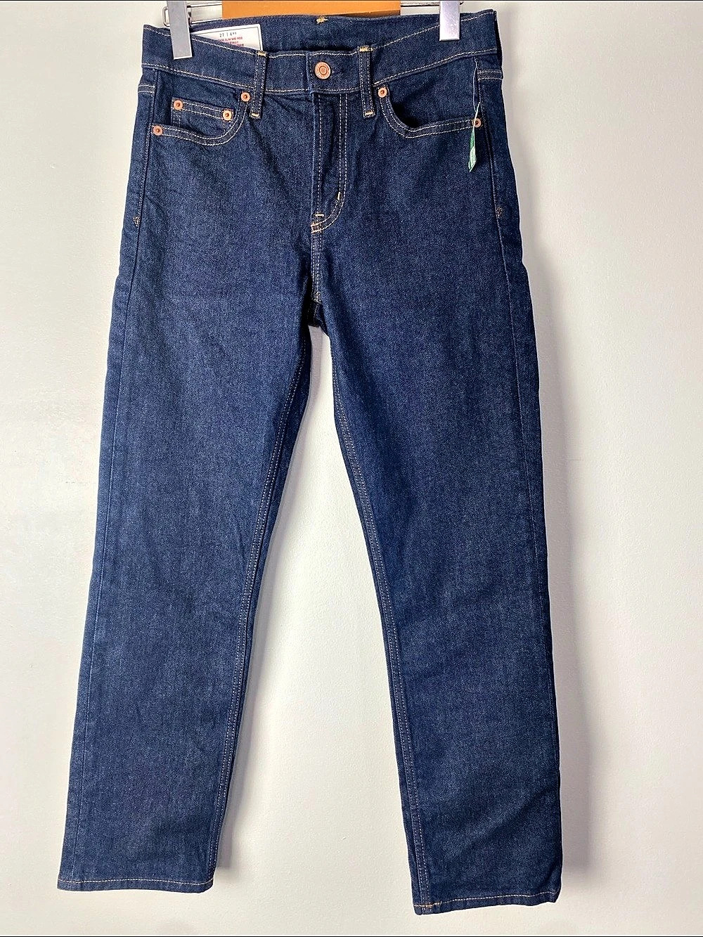 GAP Vintage Slim Mid Rise Straight Leg Jeans Blue Waist 27 NWT